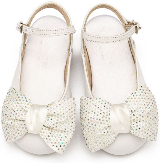 Εικόνα της Γαλλικό Σαμπό με Μεγάλο Φιόγκο Στρας EXC5869 Λευκό