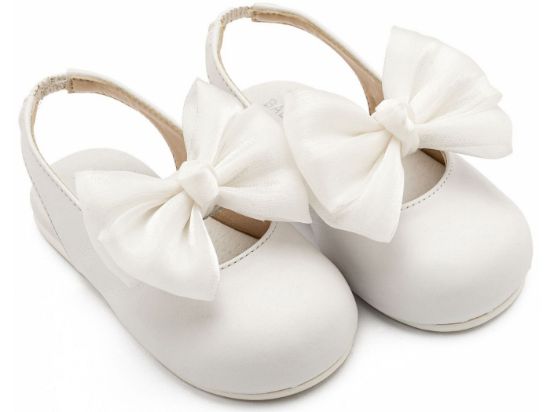 Εικόνα της Γαλλικό Σαμπό με Φιόγκο Chiffon BW4852 Λευκό