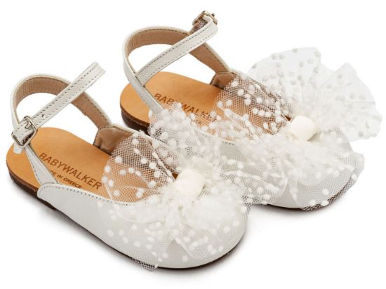 Εικόνα της Γαλλικό Σαμπό με Χειροποίητο Τούλινο Φιόγκο BW4859 Εκρού