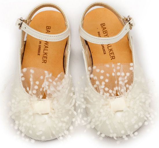 Εικόνα της Γαλλικό Σαμπό με Χειροποίητο Τούλινο Φιόγκο BW4859 Εκρού