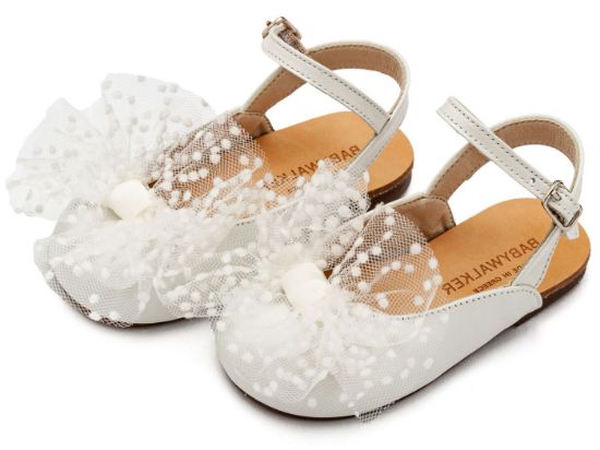 Εικόνα της Γαλλικό Σαμπό με Χειροποίητο Τούλινο Φιόγκο BW4859 Εκρού