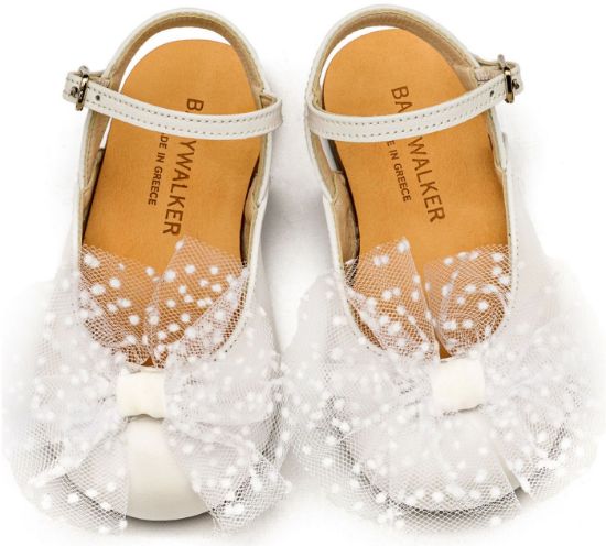 Εικόνα της Γαλλικό Σαμπό με Χειροποίητο Τούλινο Φιόγκο BW4859 Λευκό