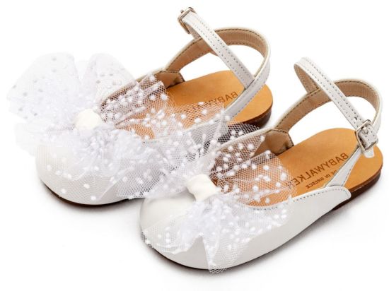 Εικόνα της Γαλλικό Σαμπό με Χειροποίητο Τούλινο Φιόγκο BW4859 Λευκό