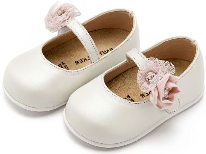 Εικόνα της Γοβάκι  Μονή Μπαρέτα με Διακοσμητικό Λουλούδι  PRI2642Εκρού Ροζ