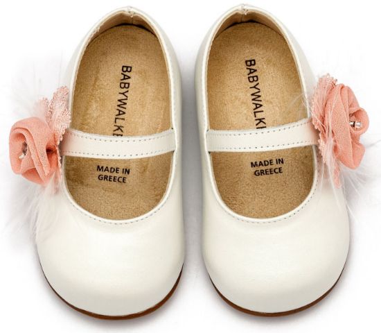 Εικόνα της Γοβάκι  Μονή Μπαρέτα με Λουλούδι  PRI2640 Εκρού Ροζ