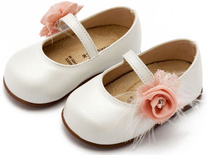 Εικόνα της Γοβάκι  Μονή Μπαρέτα με Λουλούδι  PRI2640 Εκρού Ροζ