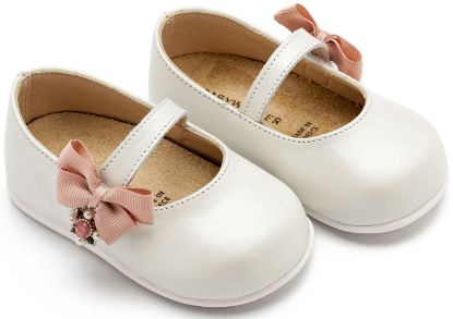 Εικόνα της Γοβάκι  Μονή Μπαρέτα με Φιογκάκι στο Πλάι PRI2648 Εκρού Ροζ