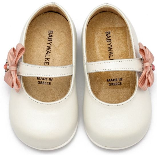 Εικόνα της Γοβάκι  Μονή Μπαρέτα με Φιογκάκι στο Πλάι PRI2648 Εκρού Ροζ