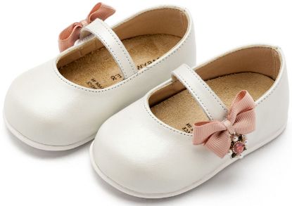 Εικόνα της Γοβάκι  Μονή Μπαρέτα με Φιογκάκι στο Πλάι PRI2648 Εκρού Ροζ