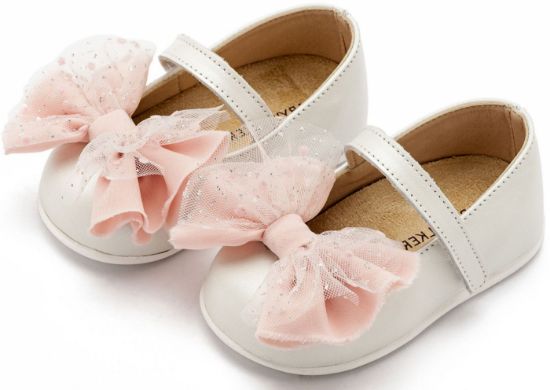 Εικόνα της Γοβάκι  Μονή Μπαρέτα με Φιόγκο PRI2638 Εκρού Ροζ