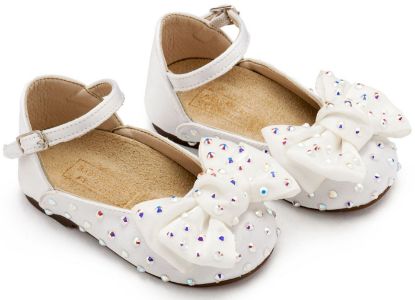 Εικόνα της Γοβάκι Satin με Φιόγκο LU6121 Λευκό