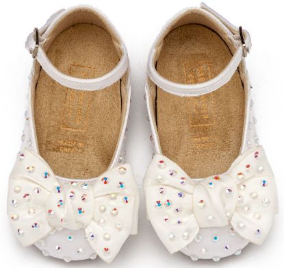 Εικόνα της Γοβάκι Satin με Φιόγκο LU6121 Λευκό