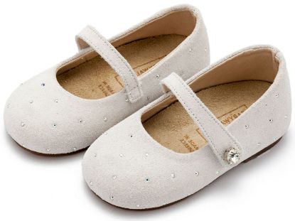 Εικόνα της Γοβάκι Suede με Στρας LU6009 Λευκό