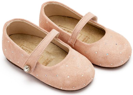 Εικόνα της Γοβάκι Suede με Στρας LU6009 Νουντ