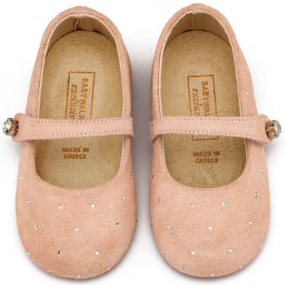 Εικόνα της Γοβάκι Suede με Στρας LU6009 Νουντ