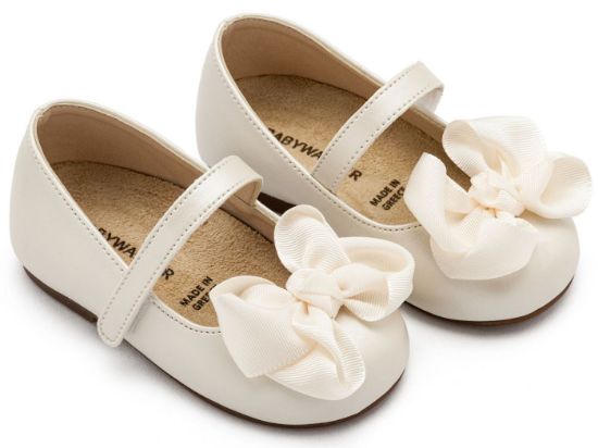 Εικόνα της Γοβάκι με Gros Grain Φιόγκο BS3595 Εκρού