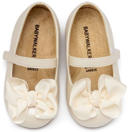 Εικόνα της Γοβάκι με Gros Grain Φιόγκο BS3595 Εκρού