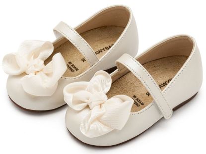 Εικόνα της Γοβάκι με Gros Grain Φιόγκο BS3595 Εκρού