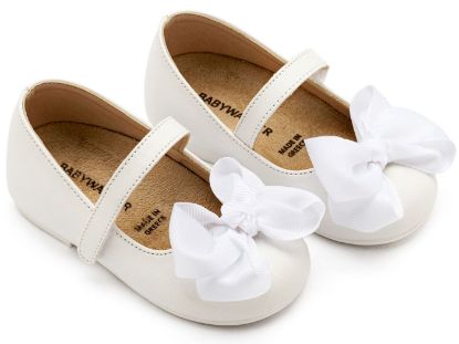 Εικόνα της Γοβάκι με Gros Grain Φιόγκο BS3595 Λευκό