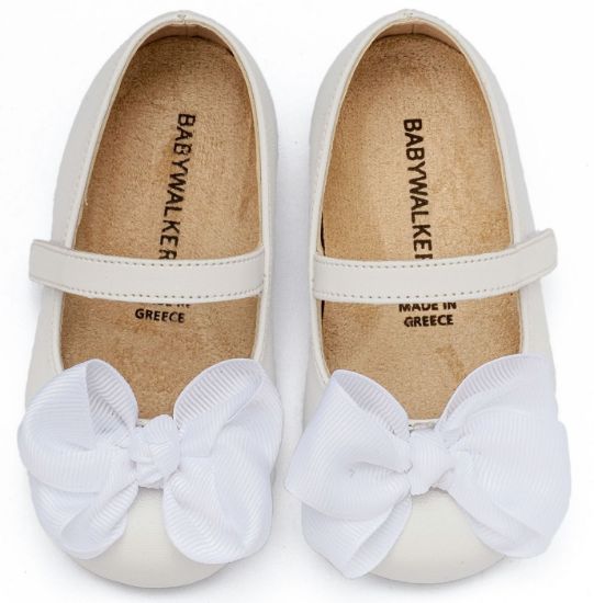 Εικόνα της Γοβάκι με Gros Grain Φιόγκο BS3595 Λευκό