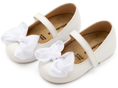 Εικόνα της Γοβάκι με Gros Grain Φιόγκο BS3595 Λευκό