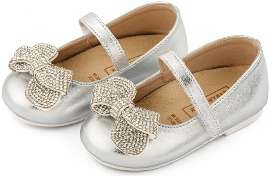 Εικόνα της Γοβακι Μονή Μπαρέτα Στρας με Φιογκάκι Στρας EXC5880 Ασημί