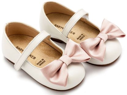 Εικόνα της Γοβάκι Μονή Μπαρέτα Χρατς με Φιογκάκι BW4865 Εκρού Ροζ