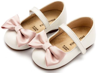 Εικόνα της Γοβάκι Μονή Μπαρέτα Χρατς με Φιογκάκι BW4865 Εκρού Ροζ