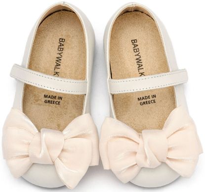 Εικόνα της Γοβάκι Μονή Μπαρέτα Χρατς με Φιόγκο Οργάντζας  BW4857 Εκρού