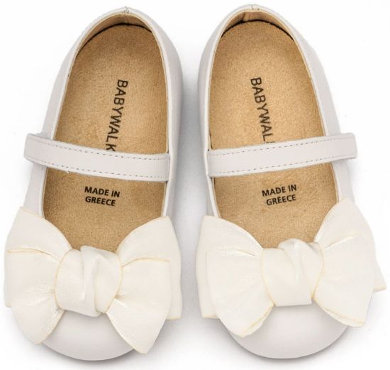 Εικόνα της Γοβάκι Μονή Μπαρέτα Χρατς με Φιόγκο Οργάντζας  BW4857 Λευκό 