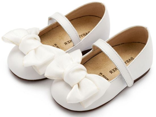 Εικόνα της Γοβάκι Μονή Μπαρέτα Χρατς με Φιόγκο Οργάντζας  BW4857 Λευκό 