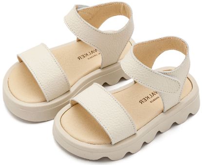 Εικόνα της Δερμάτινο Πέδιλο GR0113 Εκρού