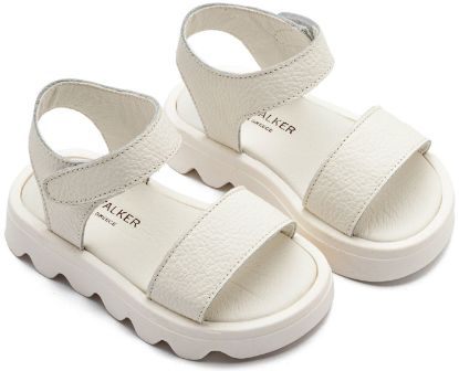 Εικόνα της Δερμάτινο Πέδιλο GR0113 Λευκό