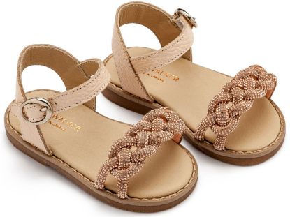 Εικόνα της Δερμάτινο Σανδάλι GR0101 Nude