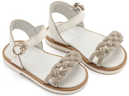 Εικόνα της Δερμάτινο Σανδάλι GR0101 Λευκό