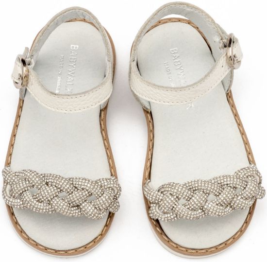 Εικόνα της Δερμάτινο Σανδάλι GR0101 Λευκό