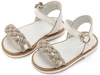 Εικόνα της Δερμάτινο Σανδάλι GR0101 Λευκό