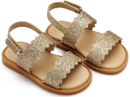 Εικόνα της Δερμάτινο Σανδάλι GR0108 Platinum