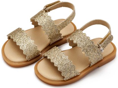 Εικόνα της Δερμάτινο Σανδάλι GR0108 Platinum