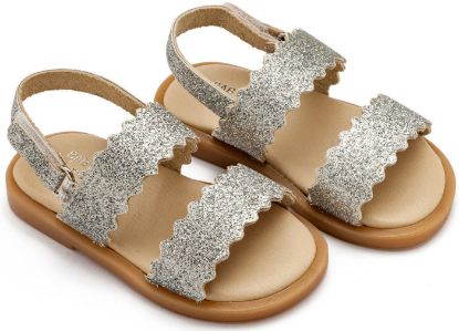 Εικόνα της Δερμάτινο Σανδάλι GR0108 Silver