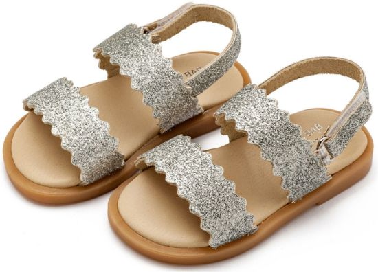 Εικόνα της Δερμάτινο Σανδάλι GR0108 Silver