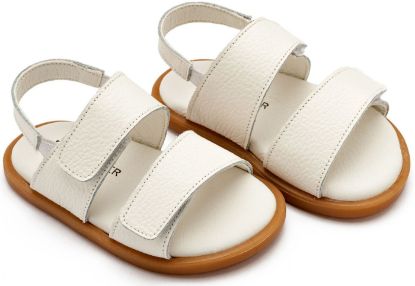 Εικόνα της Δερμάτινο Σανδάλι GR0112 Λευκό