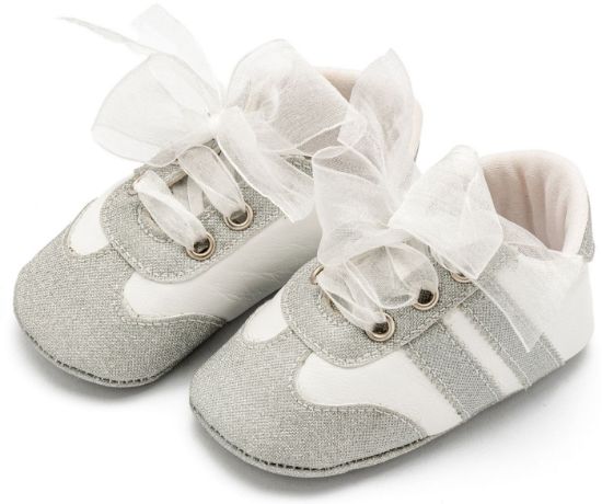 Εικόνα της Δετά Sneakers με Κορδέλα Οργάντζα MI1653 Ασημί