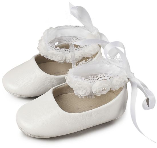 Εικόνα της Μπαλαρινα με Δέσιμο στον Αστραγαλο MI1506 Λευκό