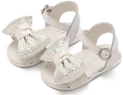 Εικόνα της Πέδιλο Διακοσμημένο με Φιόγκο  PRI2643 Λευκό