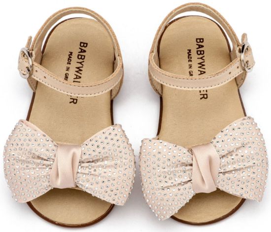 Εικόνα της Πέδιλο Διακοσμημένο με Φιόγκο  PRI2643 Μπεζ 