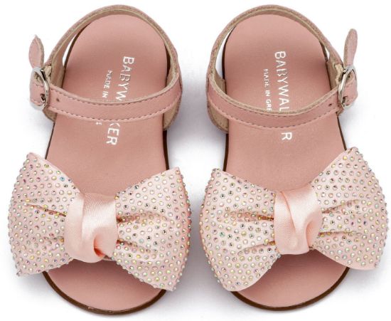 Εικόνα της Πέδιλο Διακοσμημένο με Φιόγκο  PRI2643 Ροζ