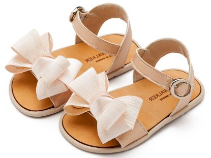 Εικόνα της Πέδιλο με Υφασμάτινο Φιόγκο BS3592 Nude