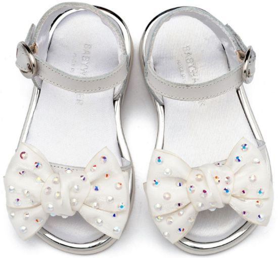 Εικόνα της Πέδιλο με Φιόγκο και Στρας LU6122 Λευκό