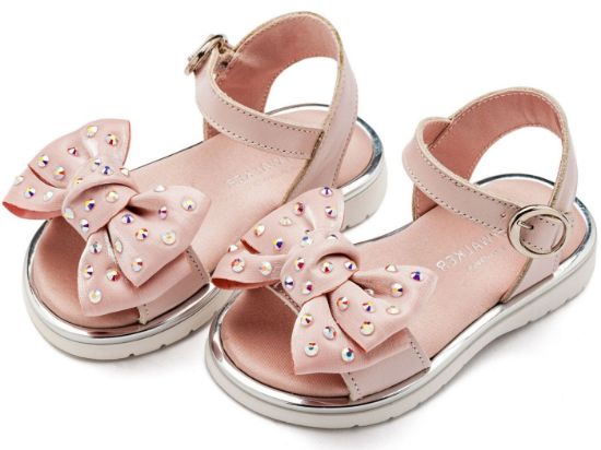 Εικόνα της Πέδιλο με Φιόγκο και Στρας LU6122 Ροζ